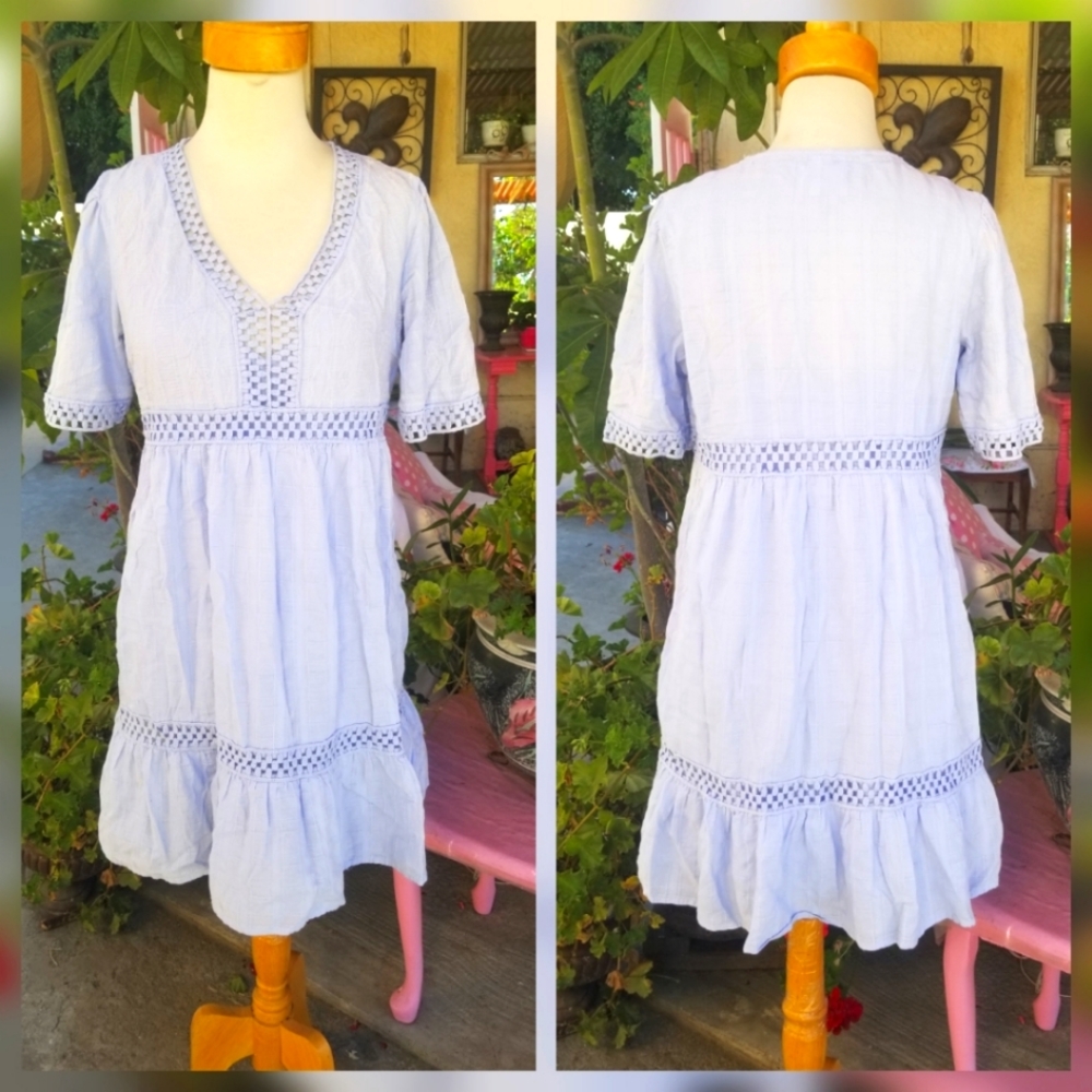Knox Rose Lagenlook Summer Pop Over Dress